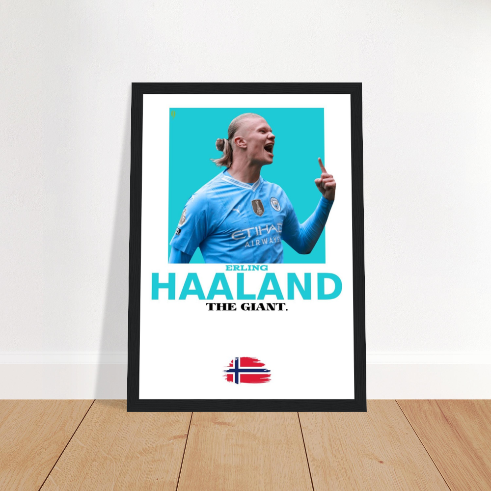 Erling Haaland Framed Poster