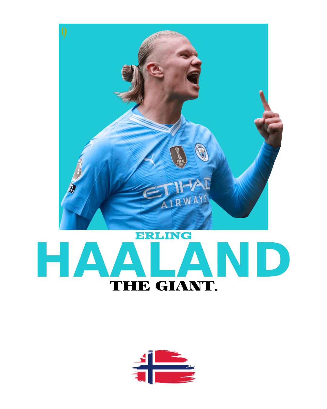Erling Haaland Framed Poster